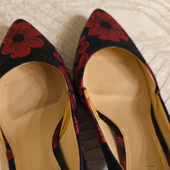 Alex Marie Black and Red Floral Heels - Picture 7 of 16